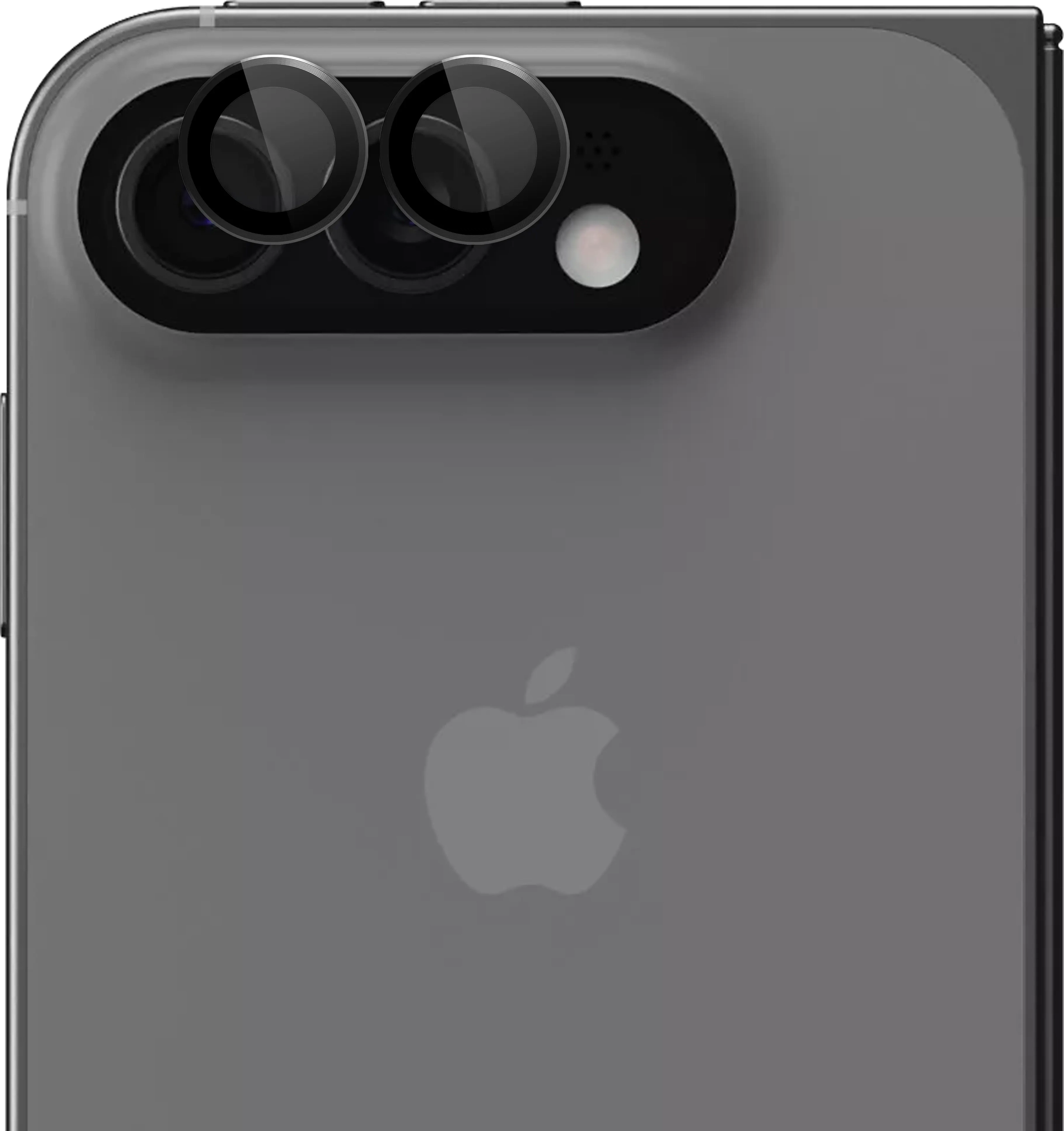 Rosso Apple iPhone Duo Camera Frame Protector Zwart afbeelding 2