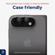 Rosso Apple iPhone Duo Camera Frame Protector Zwart afbeelding 5