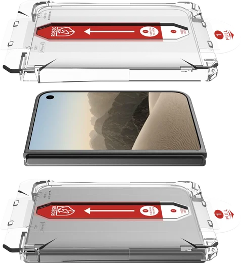 Rosso Apple iPhone Duo Tempered Glass met Installatietray Dust Removal afbeelding 13