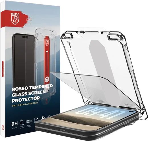 Rosso Apple iPhone Duo Tempered Glass met Installatietray Dust Removal afbeelding 2