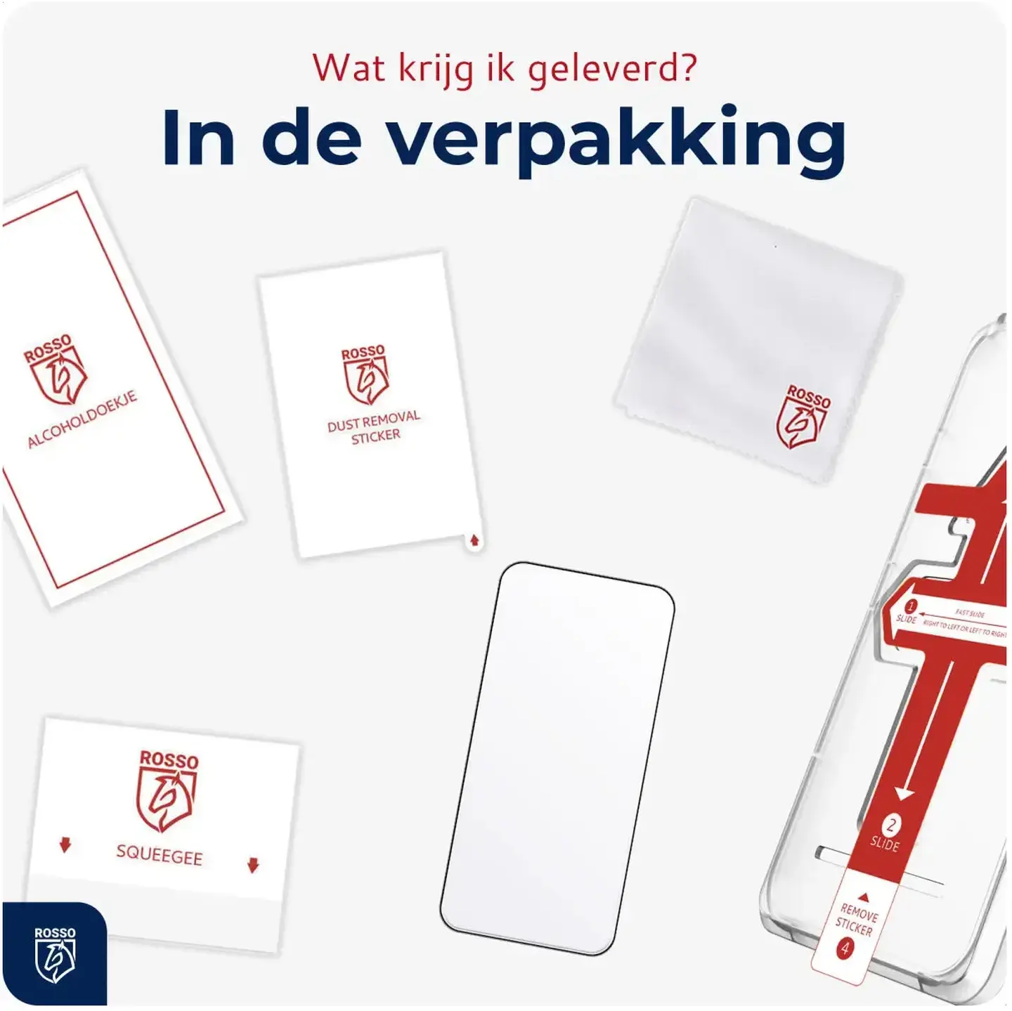 Rosso Apple iPhone Duo Tempered Glass met Installatietray Dust Removal afbeelding 11
