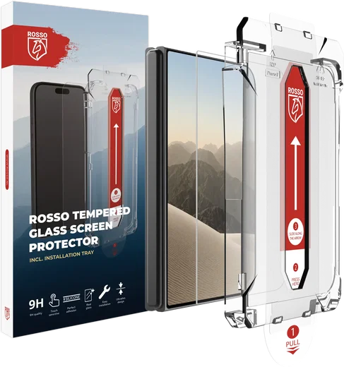 Rosso Apple iPhone Duo Tempered Glass met Installatietray Dust Removal afbeelding 1