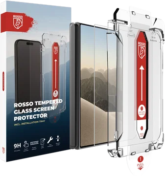 Rosso Apple iPhone Duo Tempered Glass met Installatietray Dust Removal