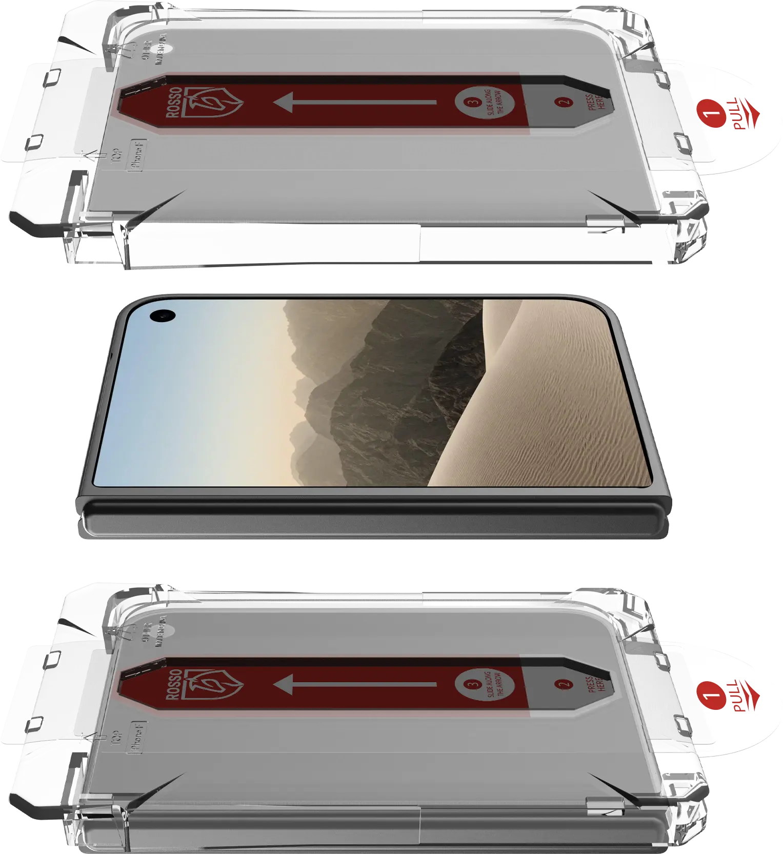Rosso Apple iPhone Duo Privacy Glass met Installatietray Dust Removal afbeelding 13