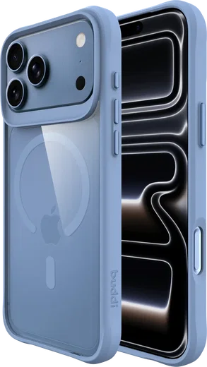 Buddi Hybrid Apple iPhone 18 Pro Hoesje MagSafe Back Cover Matched Blauw afbeelding 1