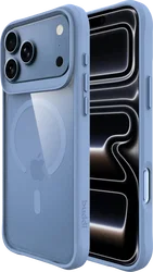 Buddi Hybrid Apple iPhone 18 Pro Hoesje MagSafe Back Cover Matched Blauw afbeelding