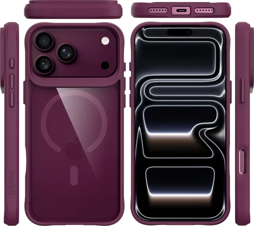 Buddi Hybrid Apple iPhone 18 Pro Hoesje MagSafe Back Cover Matched Rood afbeelding 10