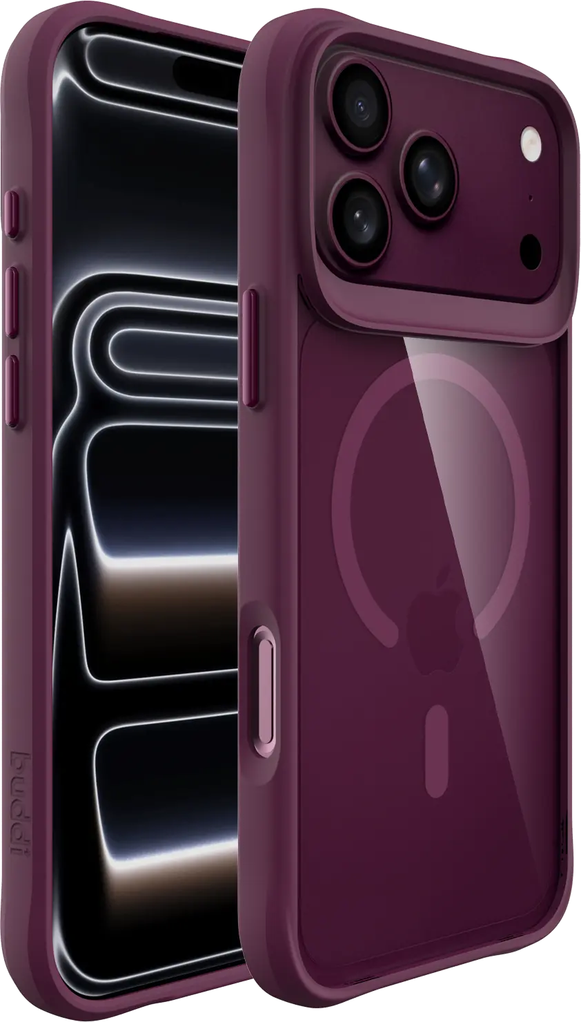 Buddi Hybrid Apple iPhone 18 Pro Hoesje MagSafe Back Cover Matched Rood afbeelding 9