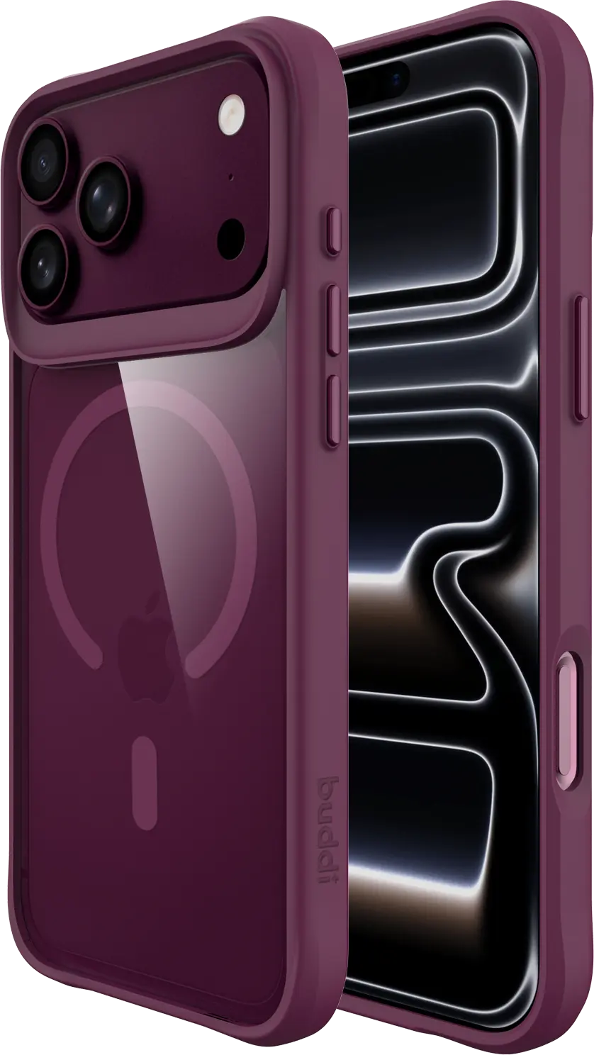 Buddi Hybrid Apple iPhone 18 Pro Hoesje MagSafe Back Cover Matched Rood afbeelding 1