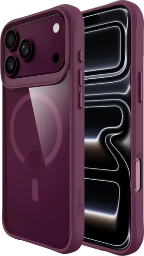 Buddi Hybrid Apple iPhone 18 Pro Hoesje MagSafe Back Cover Matched Rood afbeelding 1