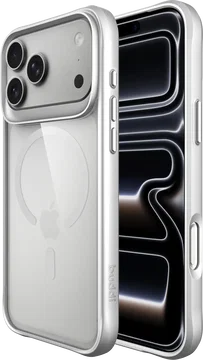 Buddi Hybrid Apple iPhone 18 Pro Hoesje MagSafe Back Cover Matched Zilver