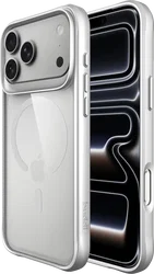 Buddi Hybrid Apple iPhone 18 Pro Hoesje MagSafe Back Cover Matched Zilver afbeelding