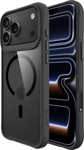 Buddi Hybrid Apple iPhone 18 Pro Hoesje MagSafe Back Cover Matched Zwart afbeelding 1