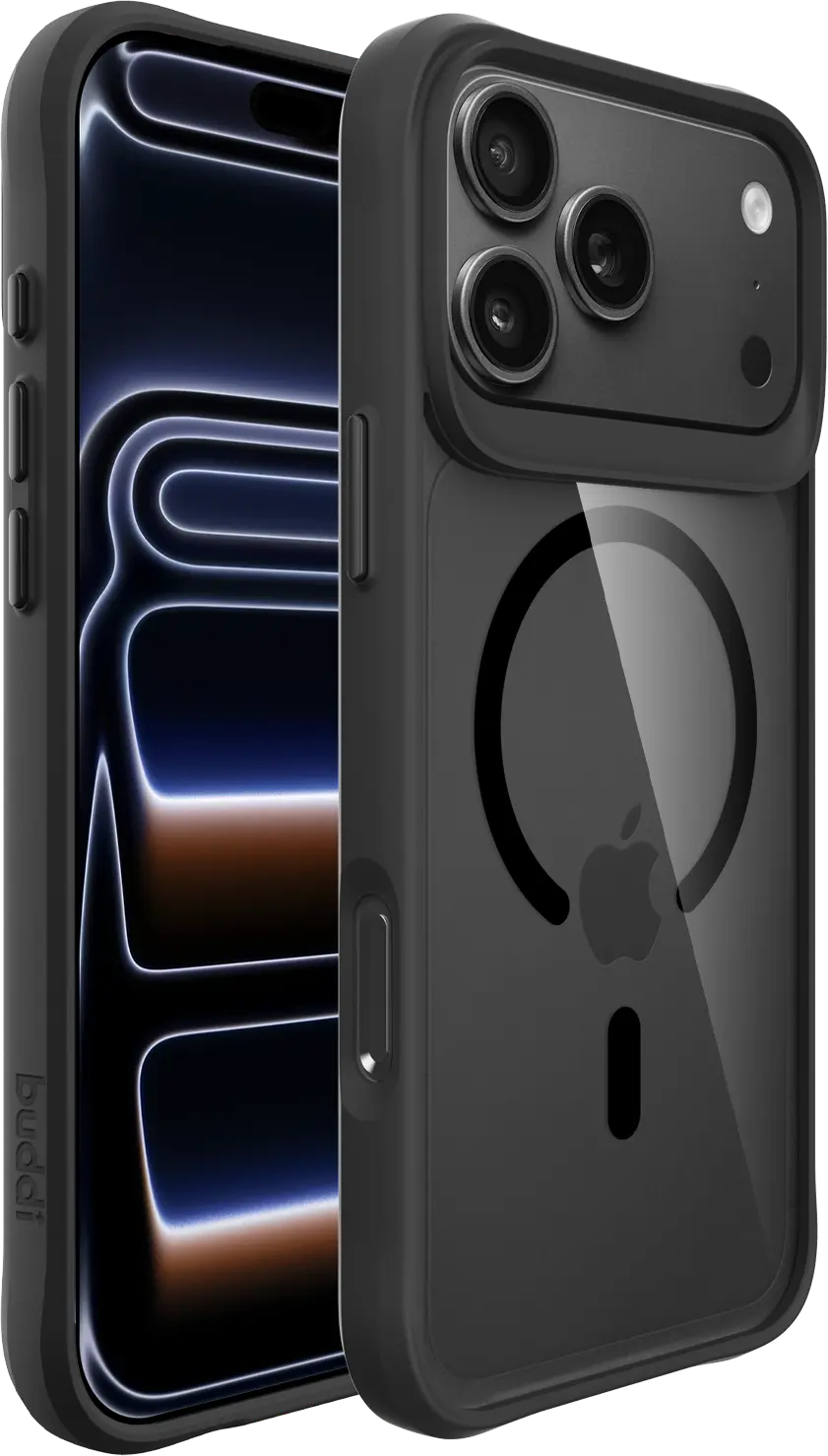 Buddi Hybrid Apple iPhone 18 Pro Hoesje MagSafe Back Cover Matched Zwart afbeelding 8