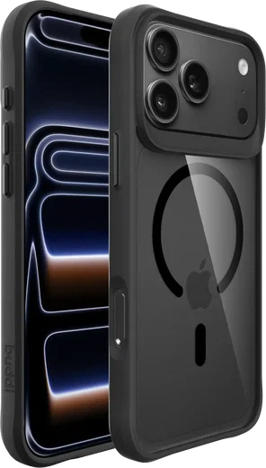 Buddi Hybrid Apple iPhone 18 Pro Hoesje MagSafe Back Cover Matched Zwart afbeelding 8