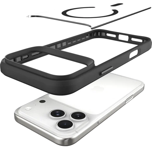 Buddi Hybrid Apple iPhone 18 Pro Hoesje MagSafe Back Cover Matched Zwart afbeelding 11