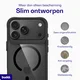Buddi Hybrid Apple iPhone 18 Pro Hoesje MagSafe Back Cover Matched Zwart afbeelding 6