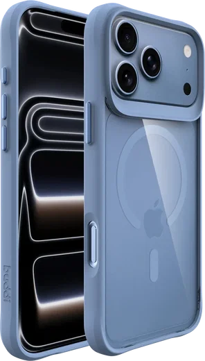 Buddi Hybrid Apple iPhone 18 Pro Max Hoesje MagSafe Back Cover Matched Blauw afbeelding 10