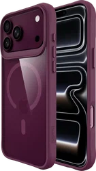 Buddi Hybrid Apple iPhone 18 Pro Max Hoesje MagSafe Back Cover Matched Rood afbeelding