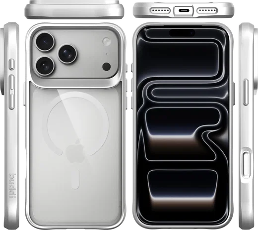 Buddi Hybrid Apple iPhone 18 Pro Max Hoesje MagSafe Back Cover Matched Zilver afbeelding 10