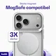 Buddi Hybrid Apple iPhone 18 Pro Max Hoesje MagSafe Back Cover Matched Zilver afbeelding 4