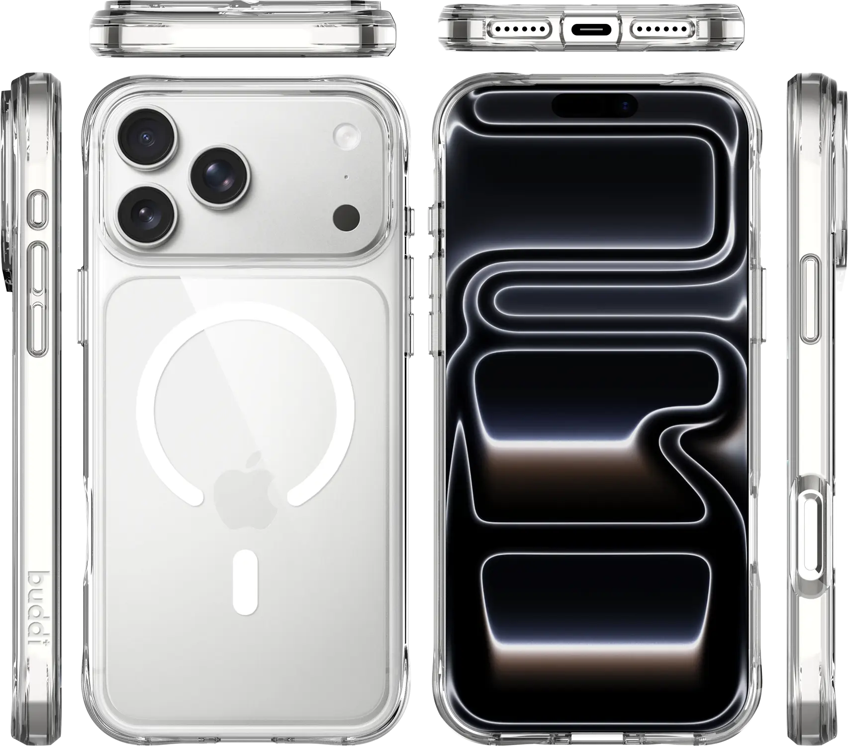 Buddi Core Apple iPhone 18 Pro Hoesje MagSafe Back Cover Transparant afbeelding 8