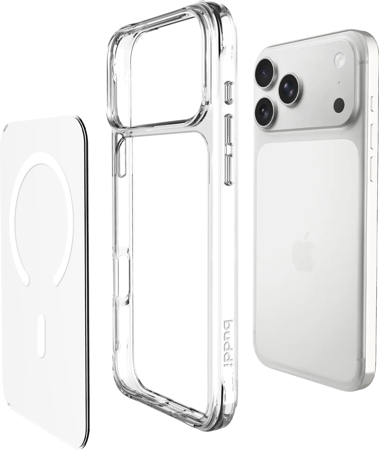 Buddi Core Apple iPhone 18 Pro Hoesje MagSafe Back Cover Transparant afbeelding 10