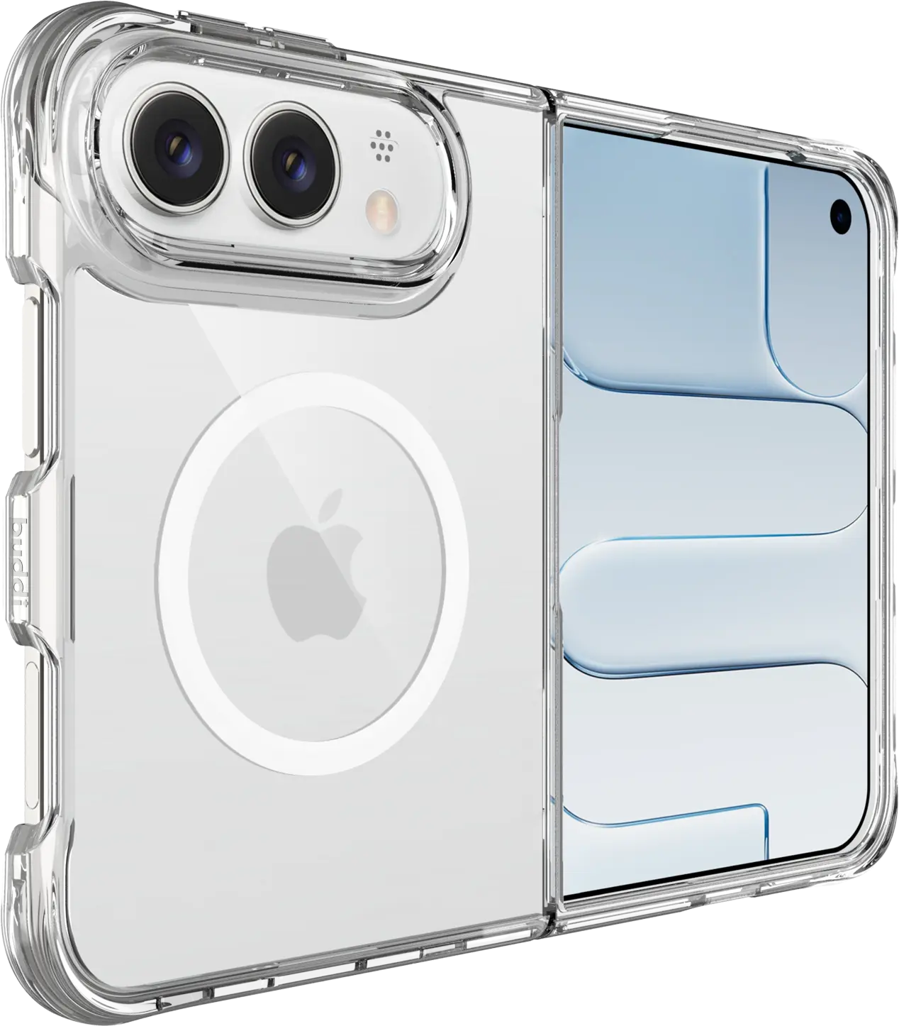 Buddi Core Apple iPhone Duo Hoesje MagSafe Back Cover Transparant afbeelding 9
