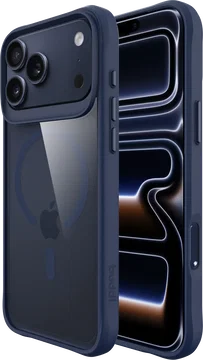 Buddi Hybrid Apple iPhone 18 Pro Hoesje MagSafe Back Cover Transparant Blauw