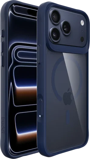 Buddi Hybrid Apple iPhone 18 Pro Hoesje MagSafe Back Cover Transparant Blauw afbeelding 9