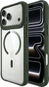 Buddi Hybrid Apple iPhone 18 Pro Hoesje MagSafe Back Cover Transparant Groen