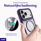 Buddi Hybrid Apple iPhone 18 Pro Hoesje MagSafe Back Cover Transparant Paars afbeelding 5
