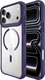 Buddi Hybrid Apple iPhone 18 Pro Hoesje MagSafe Back Cover Transparant Paars