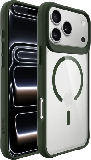 Buddi Hybrid Apple iPhone 18 Pro Max Hoesje MagSafe Back Cover Transparant Groen afbeelding 11