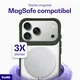 Buddi Hybrid Apple iPhone 18 Pro Max Hoesje MagSafe Back Cover Transparant Groen afbeelding 4