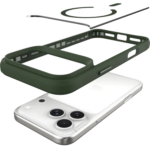 Buddi Hybrid Apple iPhone 18 Pro Max Hoesje MagSafe Back Cover Transparant Groen afbeelding 10