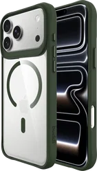 Buddi Hybrid Apple iPhone 18 Pro Max Hoesje MagSafe Back Cover Transparant Groen afbeelding