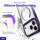 Buddi Hybrid Apple iPhone 18 Pro Max Hoesje MagSafe Back Cover Transparant Paars afbeelding 3