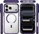 Buddi Hybrid Apple iPhone 18 Pro Max Hoesje MagSafe Back Cover Transparant Paars afbeelding 10