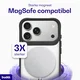 Buddi Hybrid Apple iPhone 18 Pro Max Hoesje MagSafe Back Cover Transparant Zwart afbeelding 4