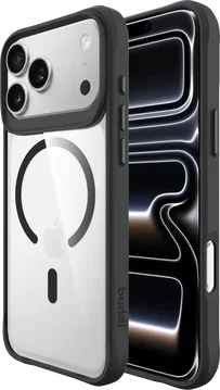 Buddi Hybrid Apple iPhone 18 Pro Max Hoesje MagSafe Back Cover Transparant Zwart