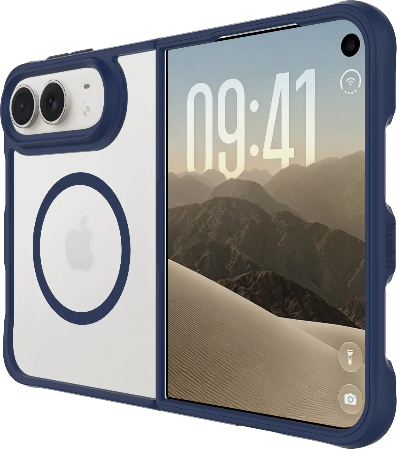 Buddi Hybrid Apple iPhone Duo Hoesje MagSafe Back Cover Blauw afbeelding 7