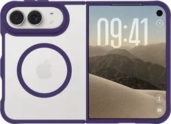 Buddi Hybrid Apple iPhone Duo Hoesje MagSafe Back Cover Paars afbeelding