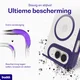 Buddi Hybrid Apple iPhone Duo Hoesje MagSafe Back Cover Paars afbeelding 3