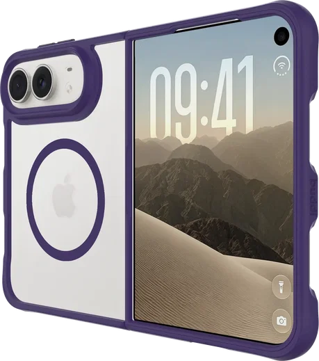 Buddi Hybrid Apple iPhone Duo Hoesje MagSafe Back Cover Paars afbeelding 7