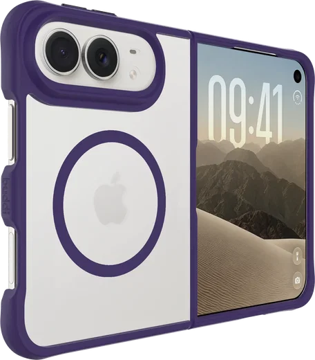 Buddi Hybrid Apple iPhone Duo Hoesje MagSafe Back Cover Paars afbeelding 2