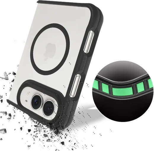 Buddi Hybrid Apple iPhone Duo Hoesje MagSafe Back Cover Zwart afbeelding 8