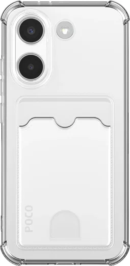 Xiaomi Poco X8 Pro Hoesje Dun TPU met Pasjeshouder Back Cover Transparant afbeelding 4