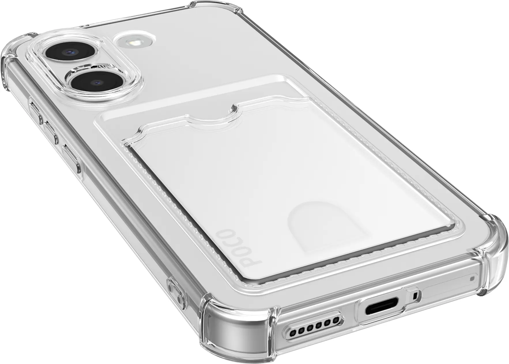 Xiaomi Poco X8 Pro Hoesje Dun TPU met Pasjeshouder Back Cover Transparant afbeelding 8
