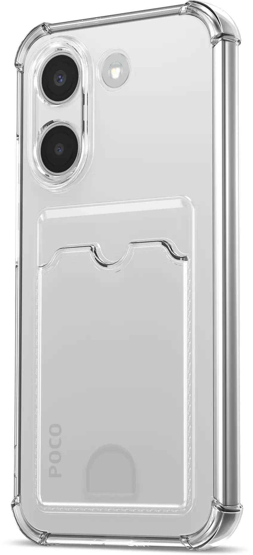 Xiaomi Poco X8 Pro Hoesje Dun TPU met Pasjeshouder Back Cover Transparant afbeelding 5